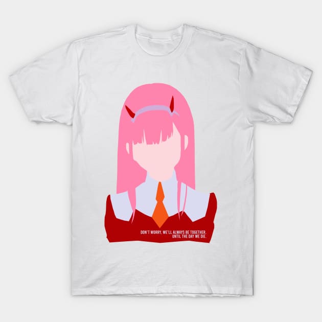 Zero Two Minimalistic Illustration T-Shirt by Lockdown Designs